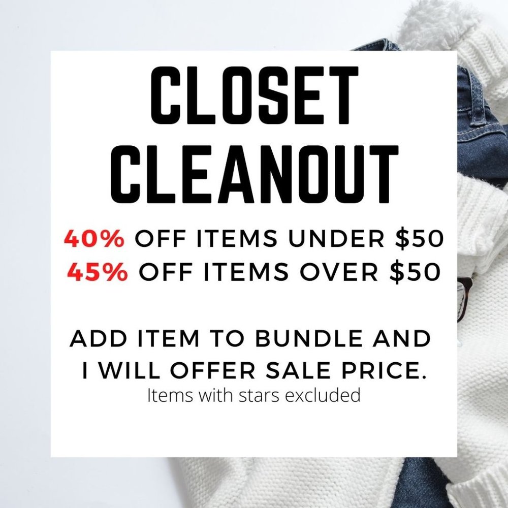 CLOSET CLEANOUT